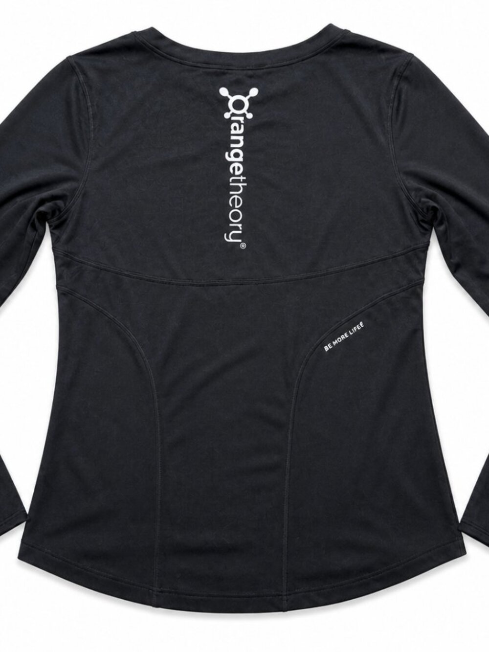 Orangetheory Long Sleeve Performance Top Black Thumbholes Size Large - Picture 2 of 2